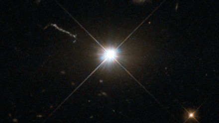 A bright supermassive black hole. Image credit: ESA/Hubble &amp; NASA